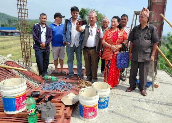 पञ्चकन्या स्वास्थ्य चौकीको भवन स्तरोन्नती गरिदै‌, सांसद कायस्थाद्वारा अनुगमन 