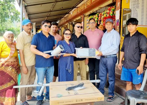 काङ्ग्रेसको पहलमा साकेला पार्क, पिण्डेश्वर र बुढासुब्बा मन्दिरमा सोलार बत्ति