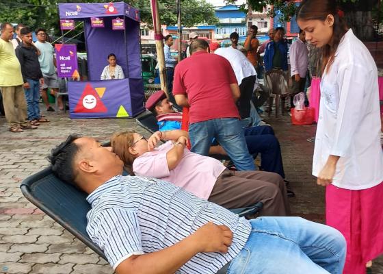 मजदुर सङ्गठनको स्थापना दिवसमा ४ सय ६९ पिन्ट रगत  संकलन