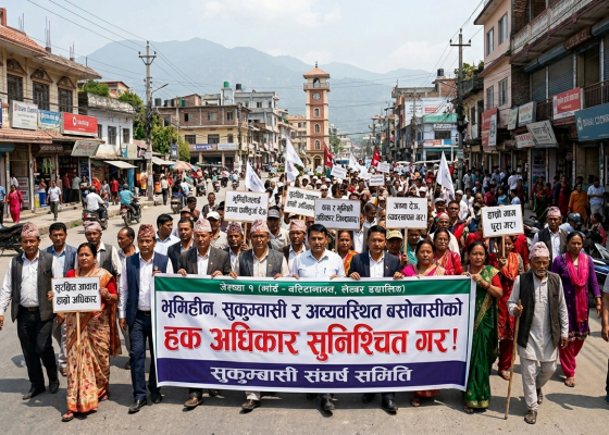 जेठ ९ गते धरानका सुकुम्वासी सडकमा उत्रिने 