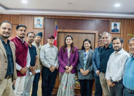 धरानको विकास निर्माणका लागि रास्वपा टोली राजधानीमा